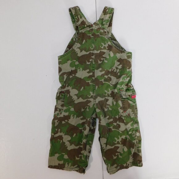 Please Mum Boys 12 - 18 Months Green Camo Camouflage Overalls - Picture 8 of 10